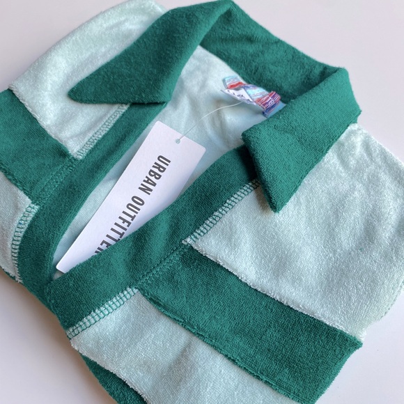 URban Outfitters Trina Terrycloth Polo Mini Dress - Picture 3 of 11